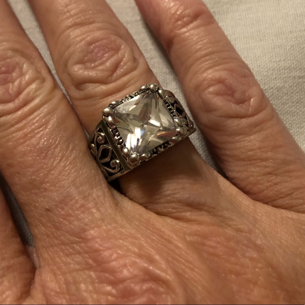 Silpada Uptown Cubic Zirconia Ring Size 7